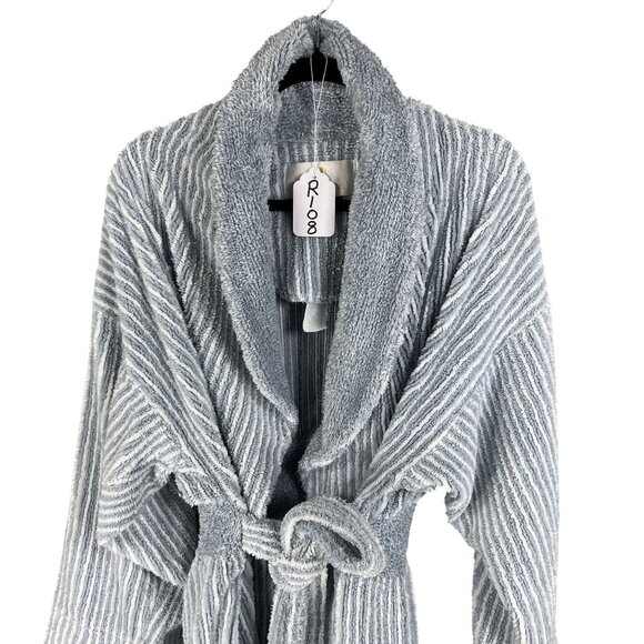Vintage StanHerman Chenille Long Bathrobe L/XL Shawl Collar Loungewear USA Made - Picture 12 of 12